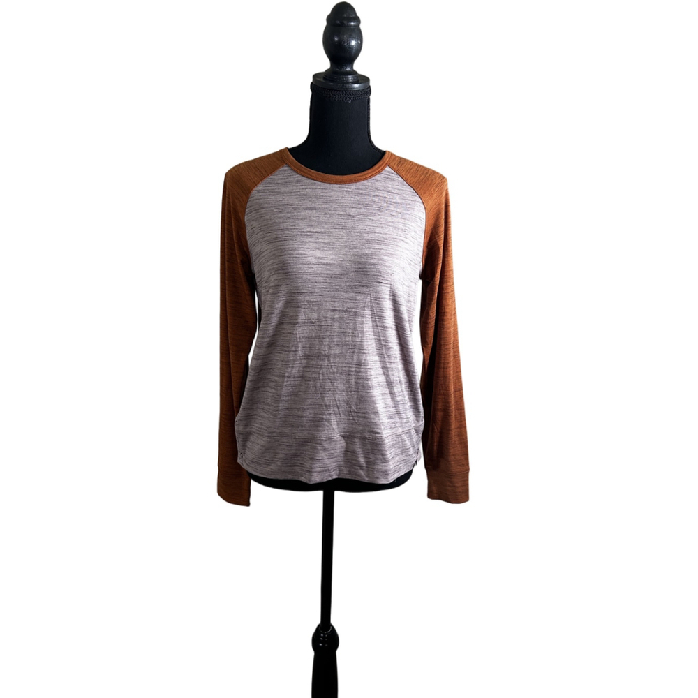 NWT prAna Sol Protect Top Small Rust Heather UPF 50+ Moisture Wicking,Size Small